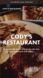 Mobile Screenshot of codysrestaurant.com